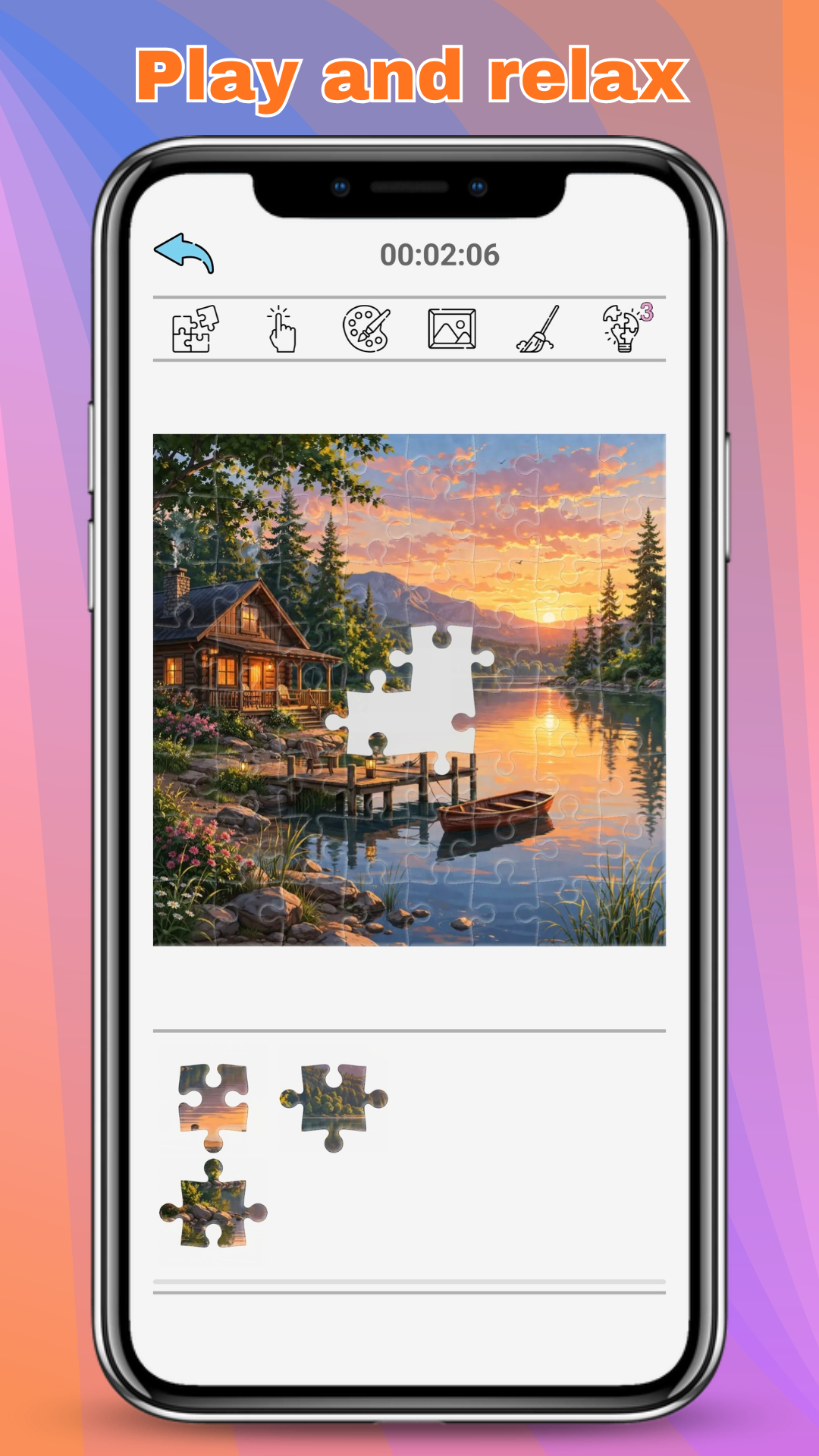 PuzzleMe home screen